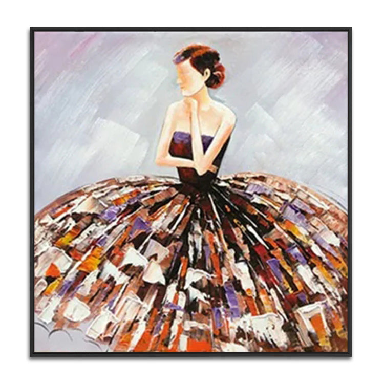 Handmade Abstract Figures Oil Painting NAYVOFIG064