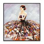 Handmade Abstract Figures Oil Painting NAYVOFIG064