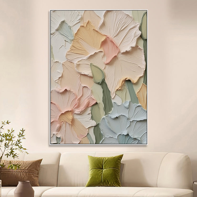 Handmade Abstract Flowers Oil Painting NAYVOFLO080