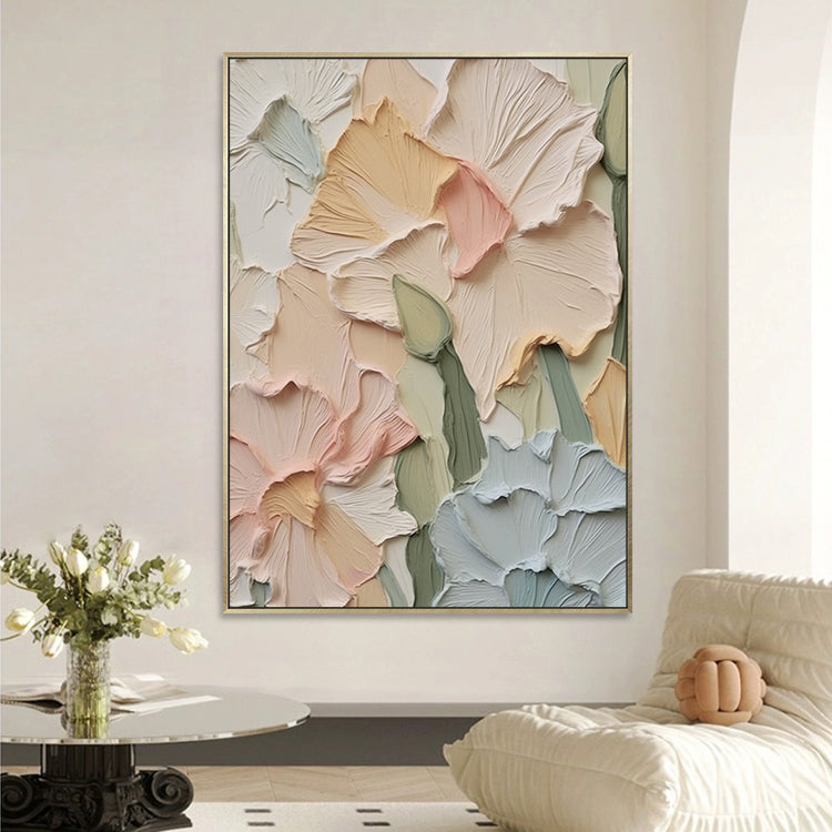 Handmade Abstract Flowers Oil Painting NAYVOFLO080