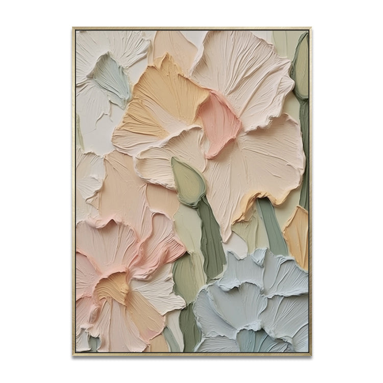 Handmade Abstract Flowers Oil Painting NAYVOFLO080