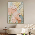 Handmade Abstract Flowers Oil Painting NAYVOFLO081