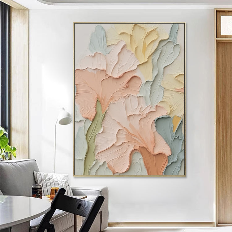 Handmade Abstract Flowers Oil Painting NAYVOFLO081