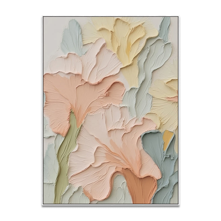 Handmade Abstract Flowers Oil Painting NAYVOFLO081