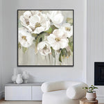 Handmade Abstract Flowers Oil Painting NAYVOFLO083