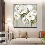 Handmade Abstract Flowers Oil Painting NAYVOFLO083