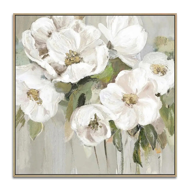 Handmade Abstract Flowers Oil Painting NAYVOFLO083