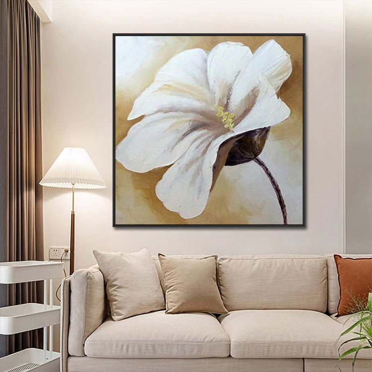 Handmade Abstract Flowers Oil Painting NAYVOFLO084
