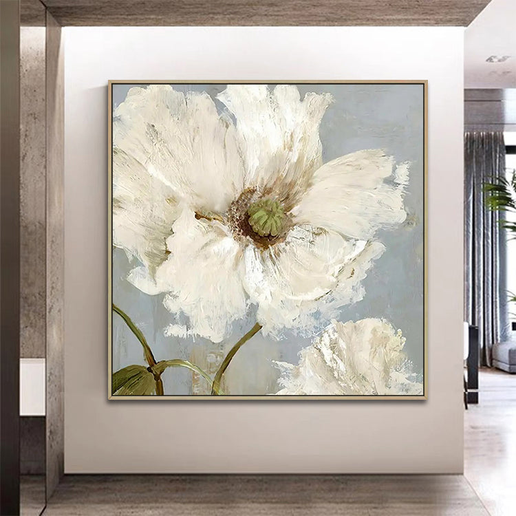 Handmade Abstract Flowers Oil Painting NAYVOFLO085