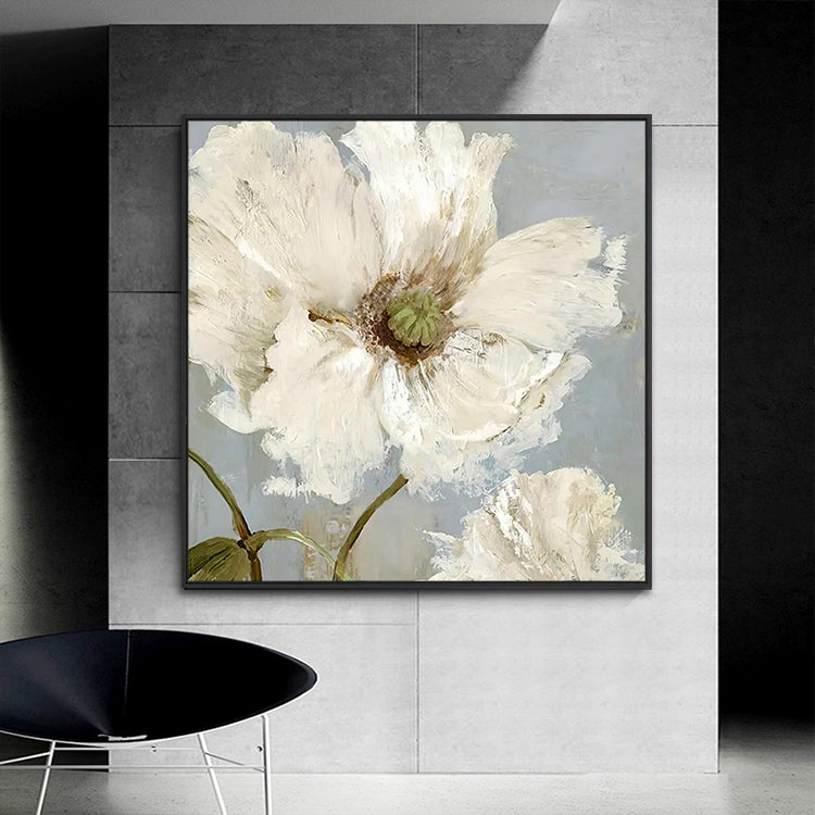 Handmade Abstract Flowers Oil Painting NAYVOFLO085