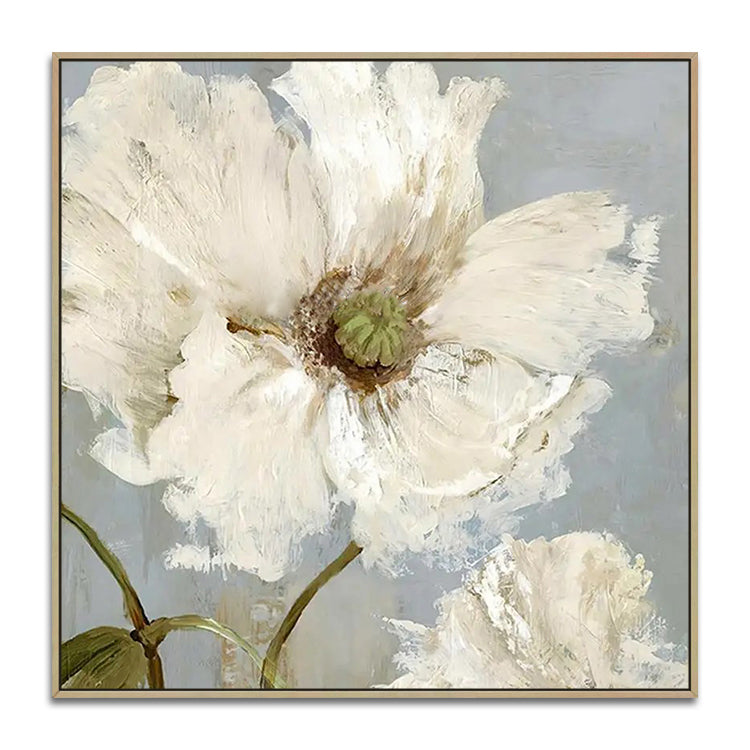 Handmade Abstract Flowers Oil Painting NAYVOFLO085