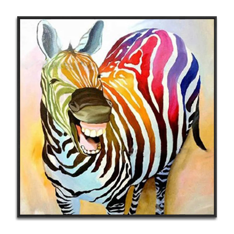 Handmade Abstract Animals Oil Painting NAYVOANI0030