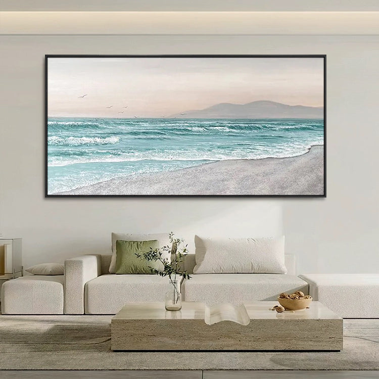Handmade Abstract Seascape Oil Painting NAYVOSEA090