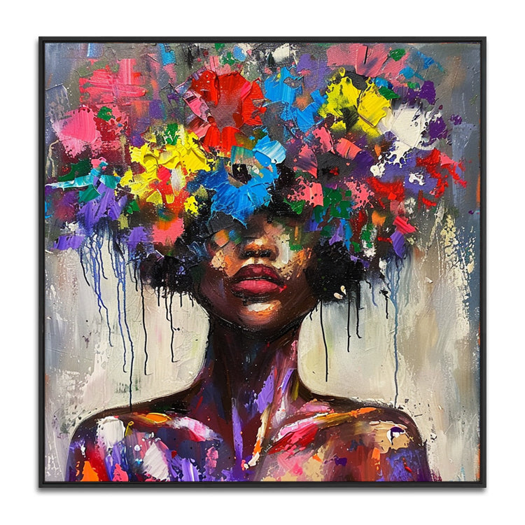 Handmade Abstract Figures Oil Painting NAYVOFIG066
