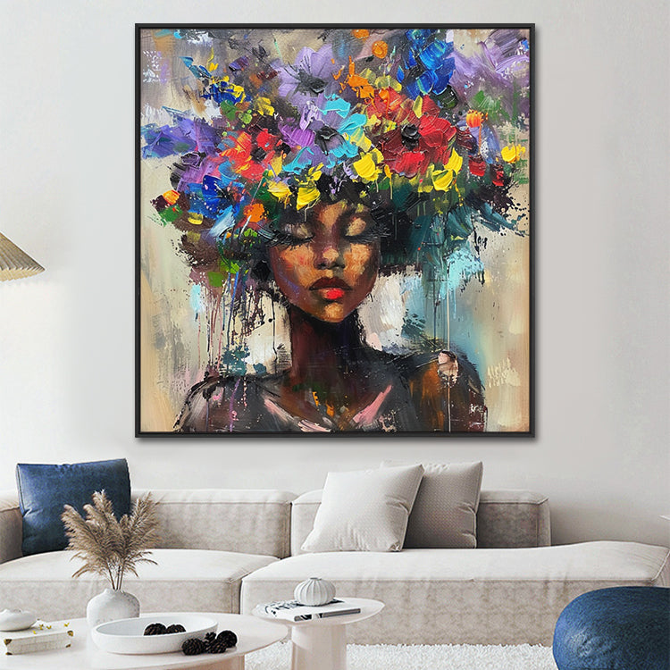 Handmade Abstract Figures Oil Painting NAYVOFIG067
