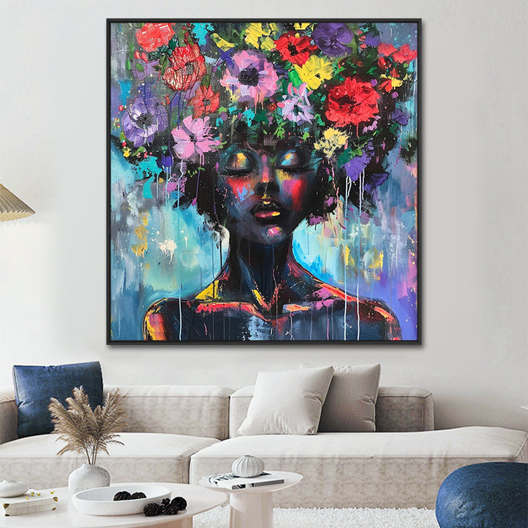 Handmade Abstract Figures Oil Painting NAYVOFIG068