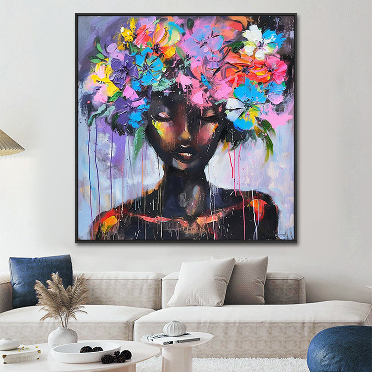 Handmade Abstract Figures Oil Painting NAYVOFIG069