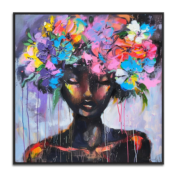 Handmade Abstract Figures Oil Painting NAYVOFIG069