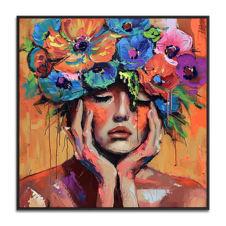 Handmade Abstract Figures Oil Painting NAYVOFIG071