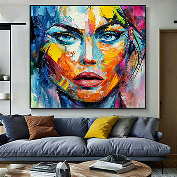 Handmade Abstract Figures Oil Painting NAYVOFIG072