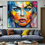 Handmade Abstract Figures Oil Painting NAYVOFIG072