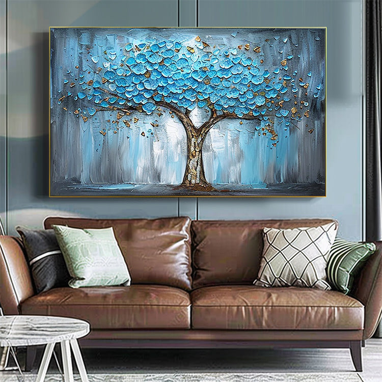 Handmade Abstract Landscape Oil Painting NAYVOLAN068