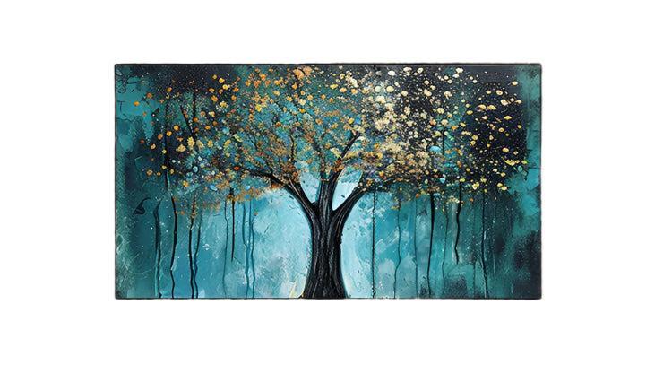 Handmade Abstract Landscape Oil Painting NAYVOLAN069