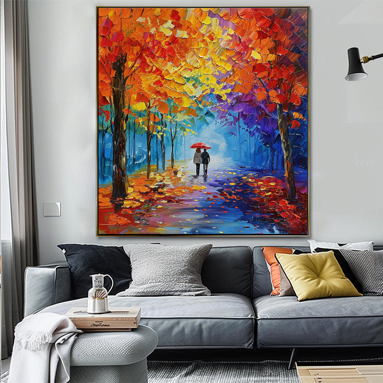 Handmade Abstract Landscape Oil Painting NAYVOLAN073