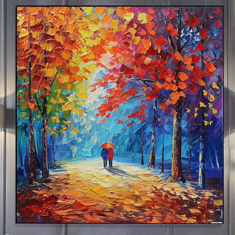 Handmade Abstract Landscape Oil Painting NAYVOLAN078