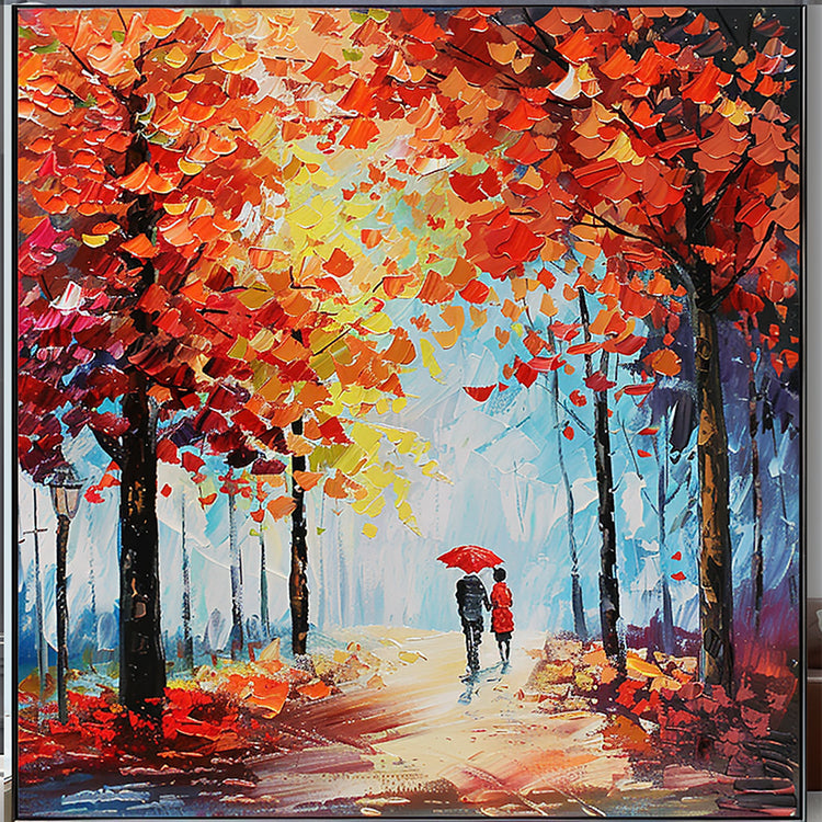 Handmade Abstract Landscape Oil Painting NAYVOLAN079