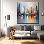 Handmade Abstract Landscape Oil Painting NAYVOLAN084