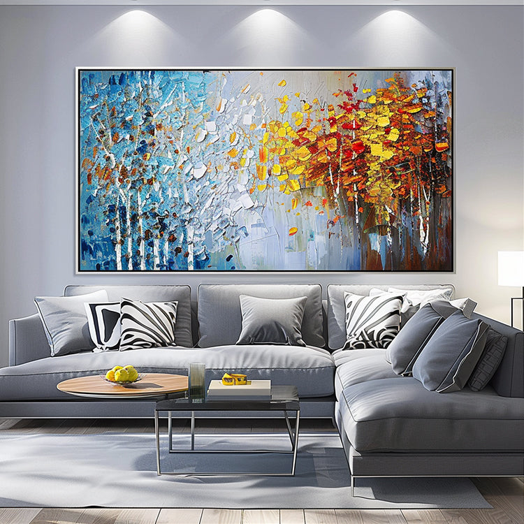 Handmade Abstract Landscape Oil Painting NAYVOLAN095