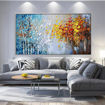 Handmade Abstract Landscape Oil Painting NAYVOLAN095