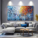 Handmade Abstract Landscape Oil Painting NAYVOLAN096