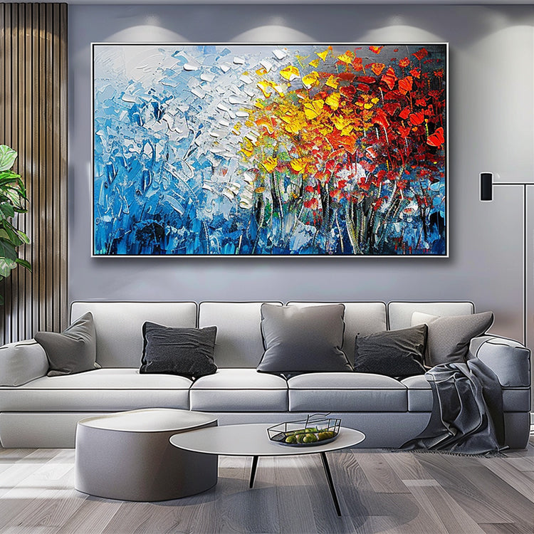 Handmade Abstract Landscape Oil Painting NAYVOLAN097
