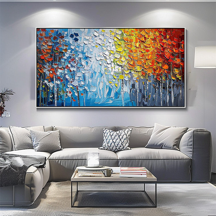 Handmade Abstract Landscape Oil Painting NAYVOLAN098