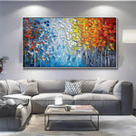 Handmade Abstract Landscape Oil Painting NAYVOLAN098