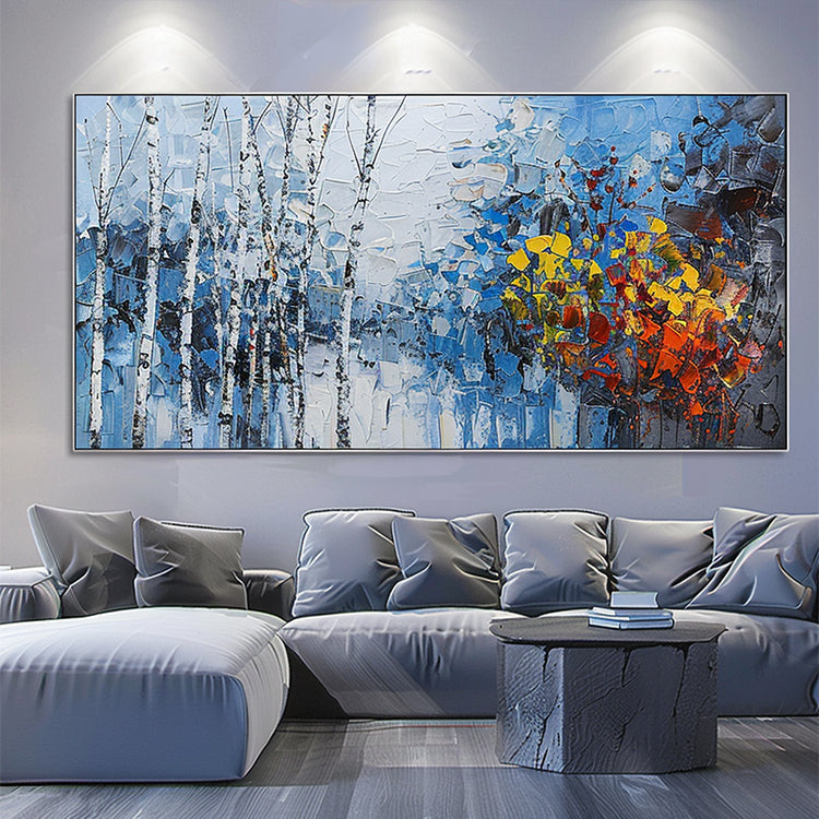 Handmade Abstract Landscape Oil Painting NAYVOLAN099
