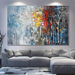 Handmade Abstract Landscape Oil Painting NAYVOLAN100