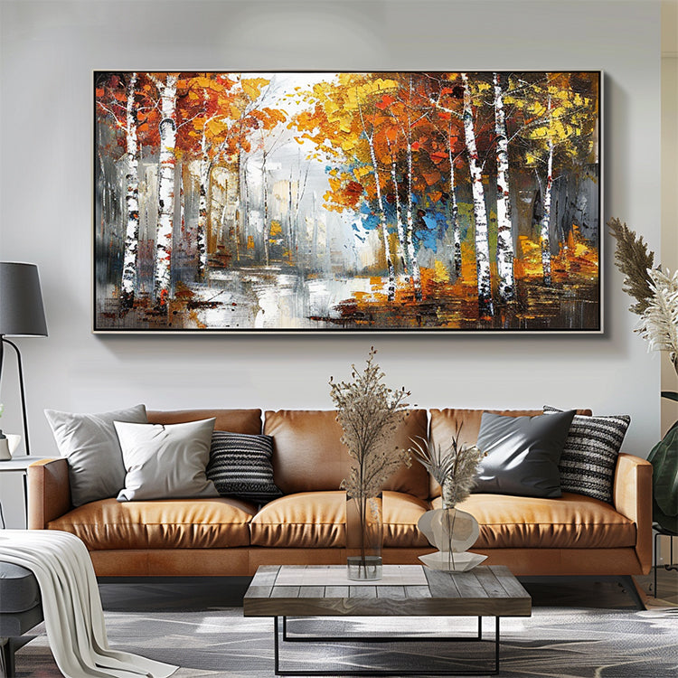 Handmade Abstract Landscape Oil Painting NAYVOLAN104