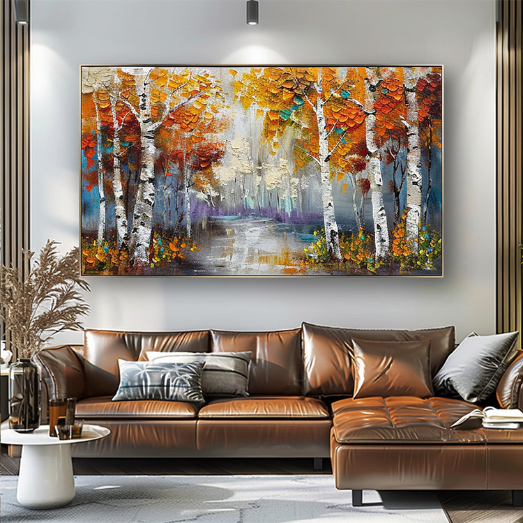 Handmade Abstract Landscape Oil Painting NAYVOLAN106