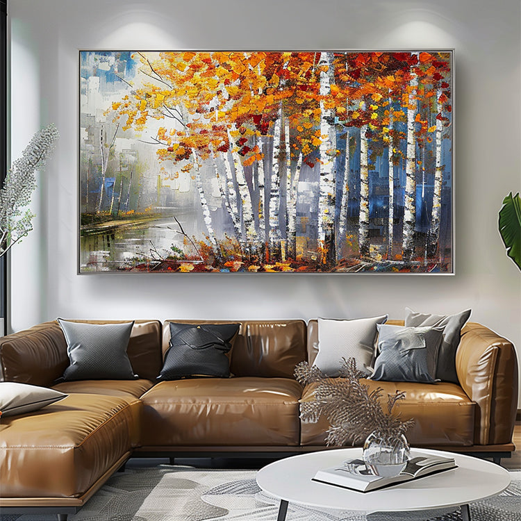 Handmade Abstract Landscape Oil Painting NAYVOLAN107