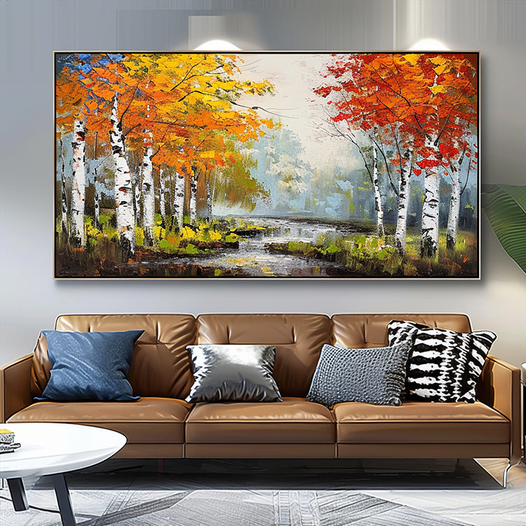 Handmade Abstract Landscape Oil Painting NAYVOLAN110