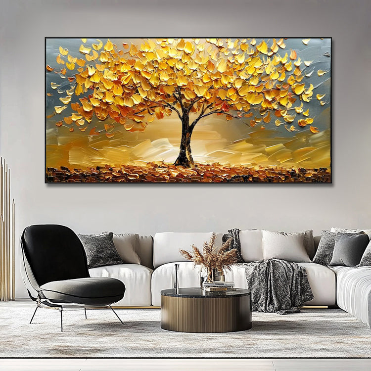 Handmade Abstract Landscape Oil Painting NAYVOLAN124