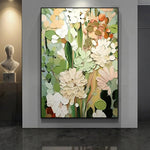 Handmade Abstract Flowers Oil Painting NAYVOFLO087