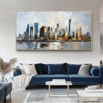Handmade Abstract Landscape Oil Painting NAYVOLAN129