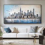 Handmade Abstract Landscape Oil Painting NAYVOLAN131